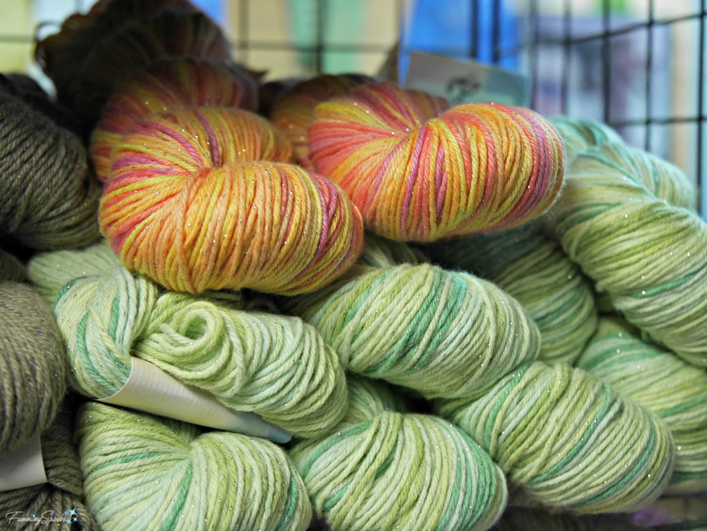 Beautiful yarns at Clara's Loom @FanningSparks