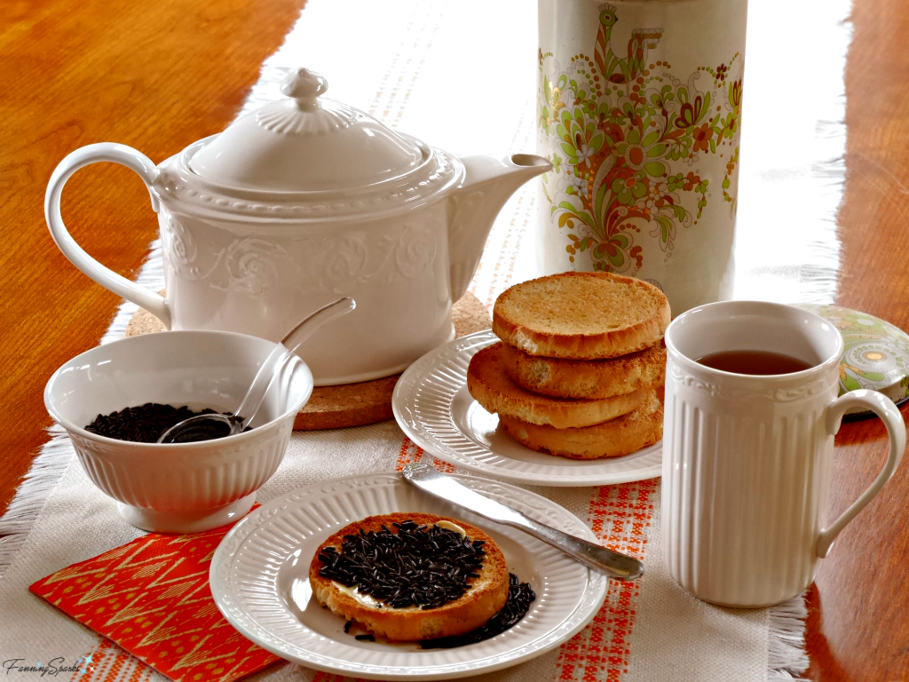 Lovely breakfast setting... beschuit , hagelslag and tea... with a Dutch flair. @FanningSparks