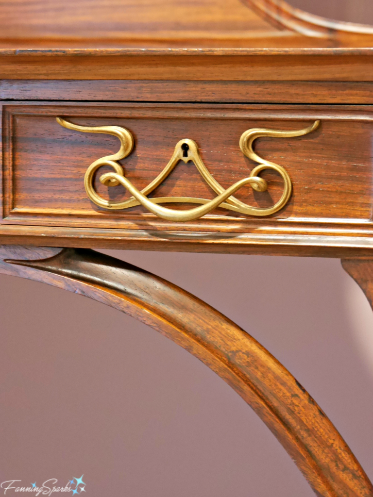 Jugendstil (Art Nouveau) dressing table drawer by furniture manufacturer Tony Selmersheim seen at Bröhan-museum Berlin Germany @FanningSparks