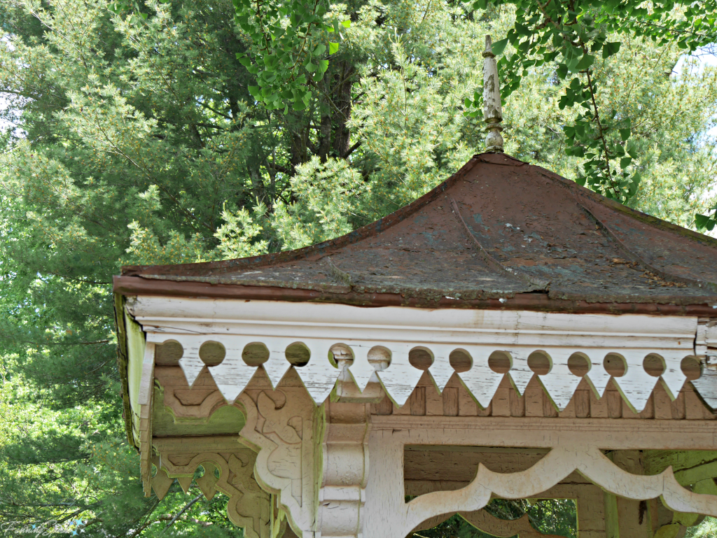 This charming roof originally covered the well house at this property. @FanningSparks