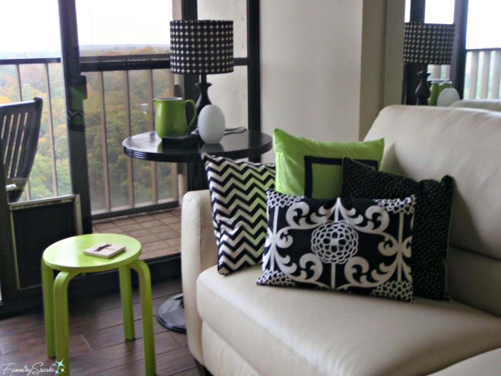 Pops of green in my Atlanta condo @FanningSparks