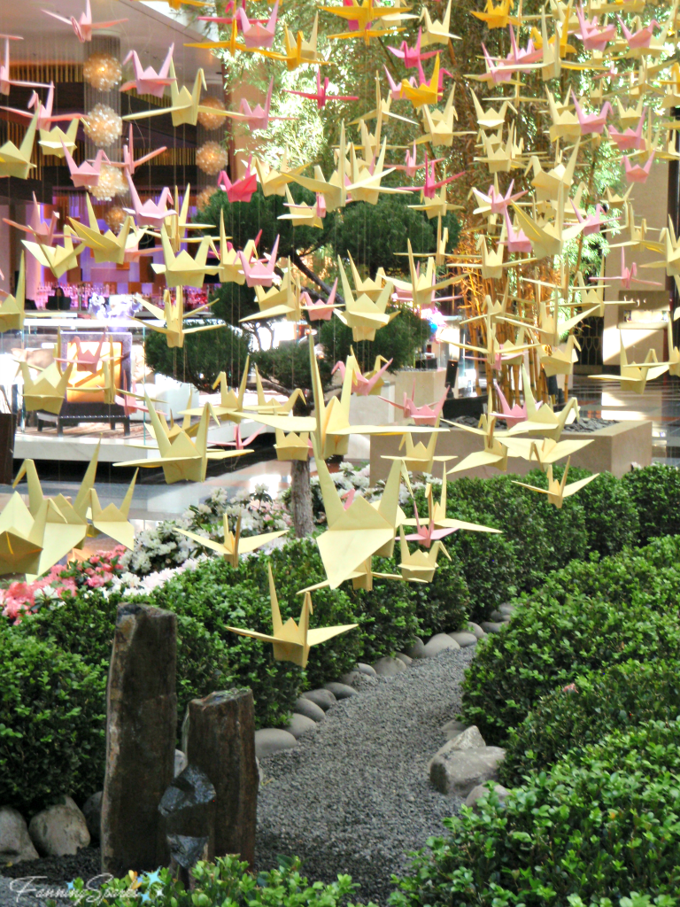 Paper cranes Aria Hotel Las Vegas. @FanningSparks