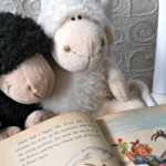 Vintage 1954 copy of Heidi in Little Golden Book format. @FanningSparks