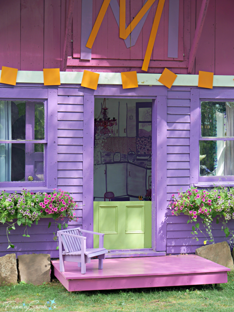 Front door Mable Murple's Peek a Boo House in River John Nova Scotia. @FanningSparks