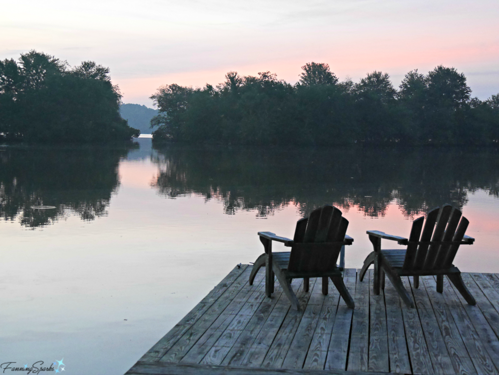 Enjoying sunrise from the dock. @FanningSparks