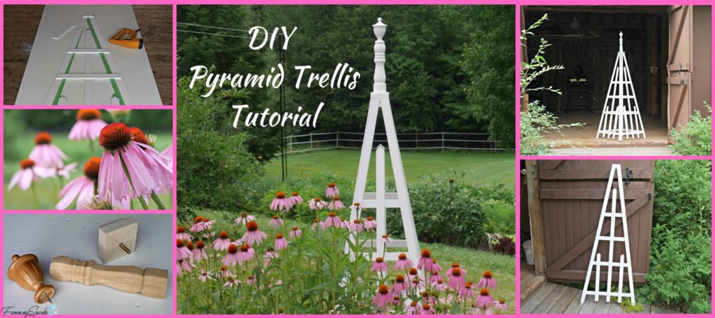 DIY Pyramid Trellis Tutorial by FanningSparks. @FanningSparks