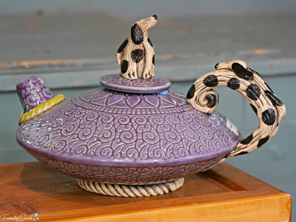 Teapot by Barry Gregg Clayworks at Perspectives Georgia Pottery Invitational 2018. @FanningSparks