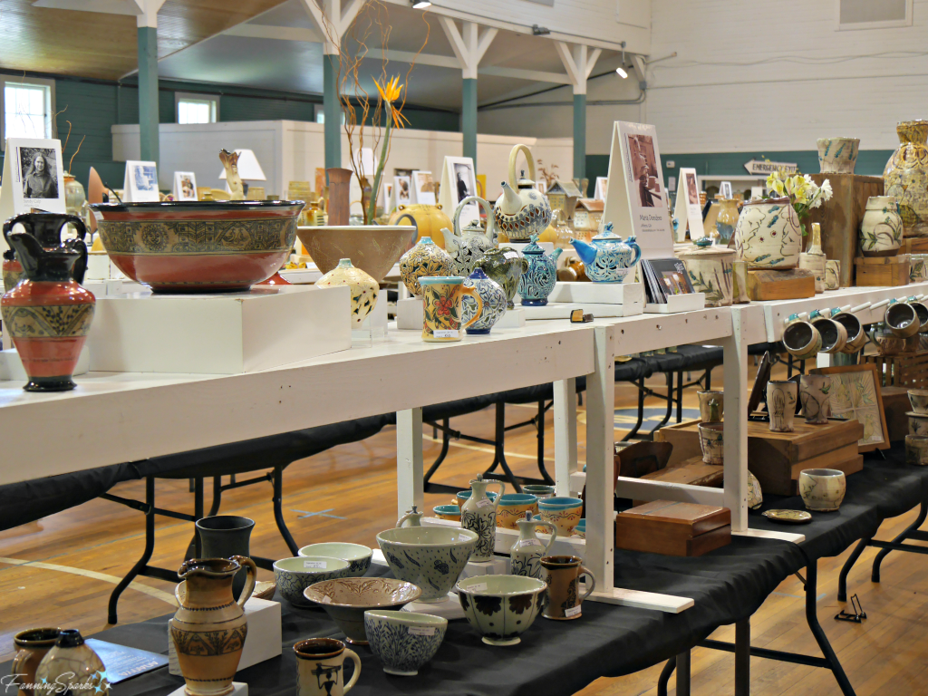 OCAF Pottery Sale in Rocket Hall at Perspectives Georgia Pottery Invitational 2018. @FanningSparks