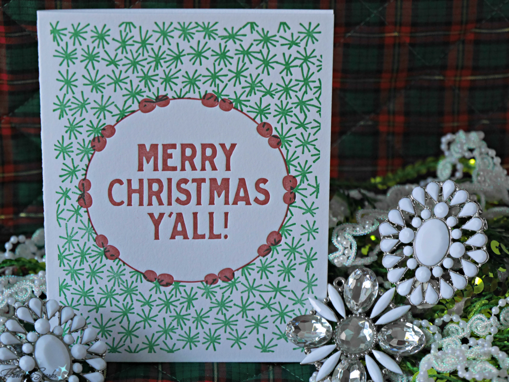 Holiday Greeting Card by Cherry Laurel Studio. @FanningSparks