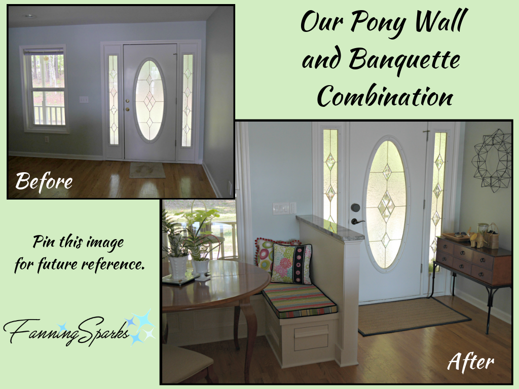 Before and After of Front Entry Directly Into Kitchen. @FanningSparks