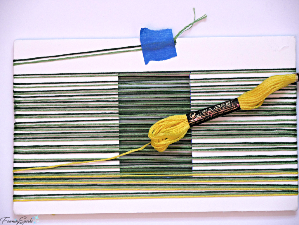 Wrap Embroidery Floss Around Tassel Maker Template. @FanningSparks