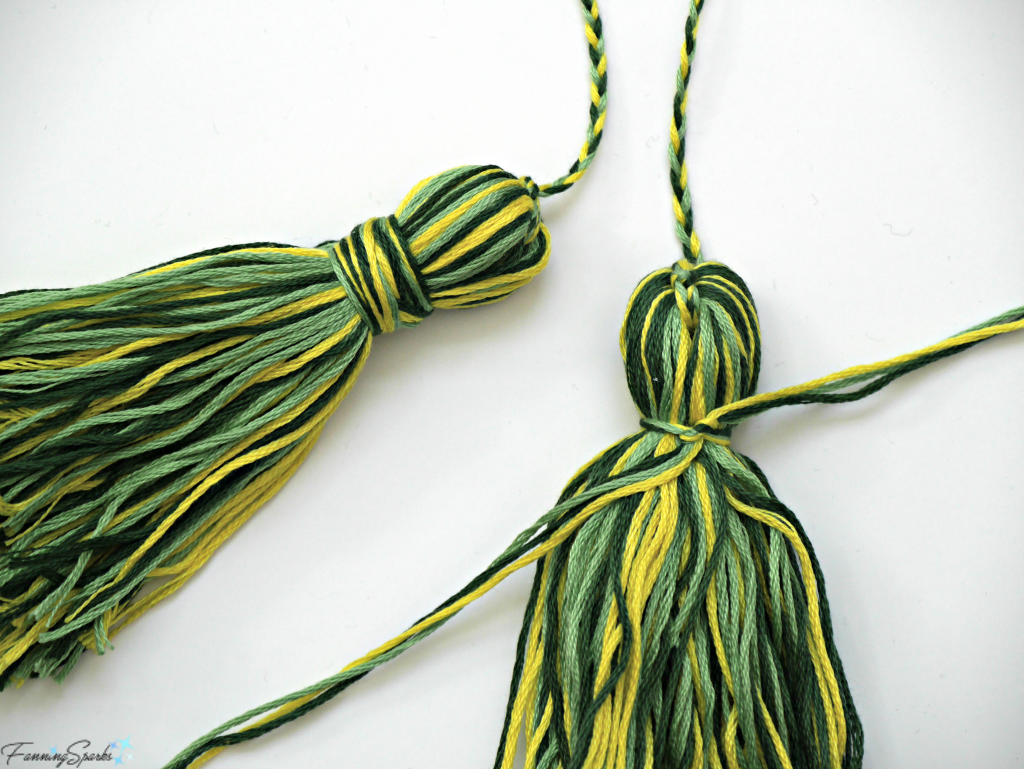 Finish Tassel By Wrapping Embroidery Floss Around Head. @FanningSparks