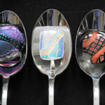 Dichroic Glass Pendants from Cat Martin. @FanningSparks