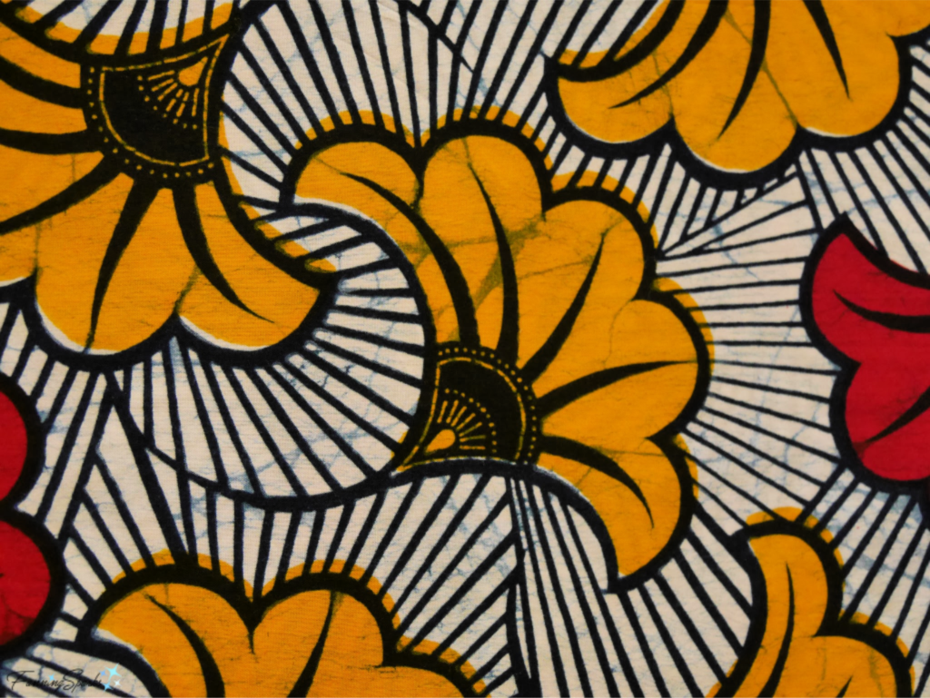 Wandering Spirit: African Wax Prints at Ruth Funk Center for Textile Arts - Rolls Royce Pattern.   @FanningSparks