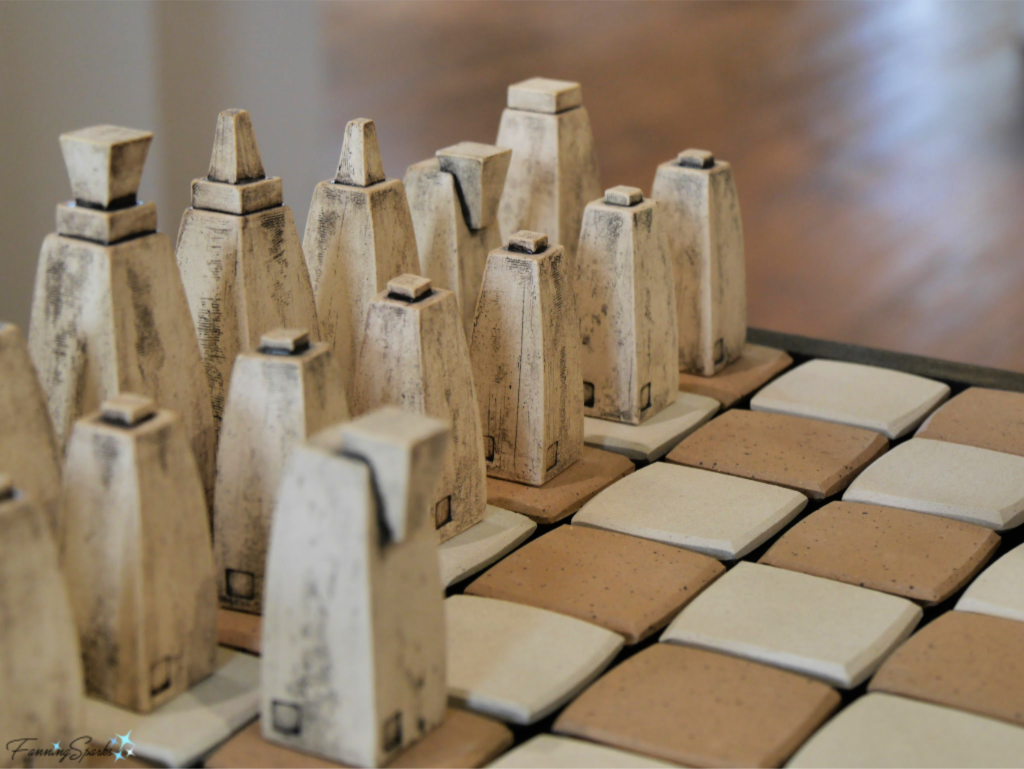 Pottery Chess Set by Jim Bridgeman.   @FanningSparks