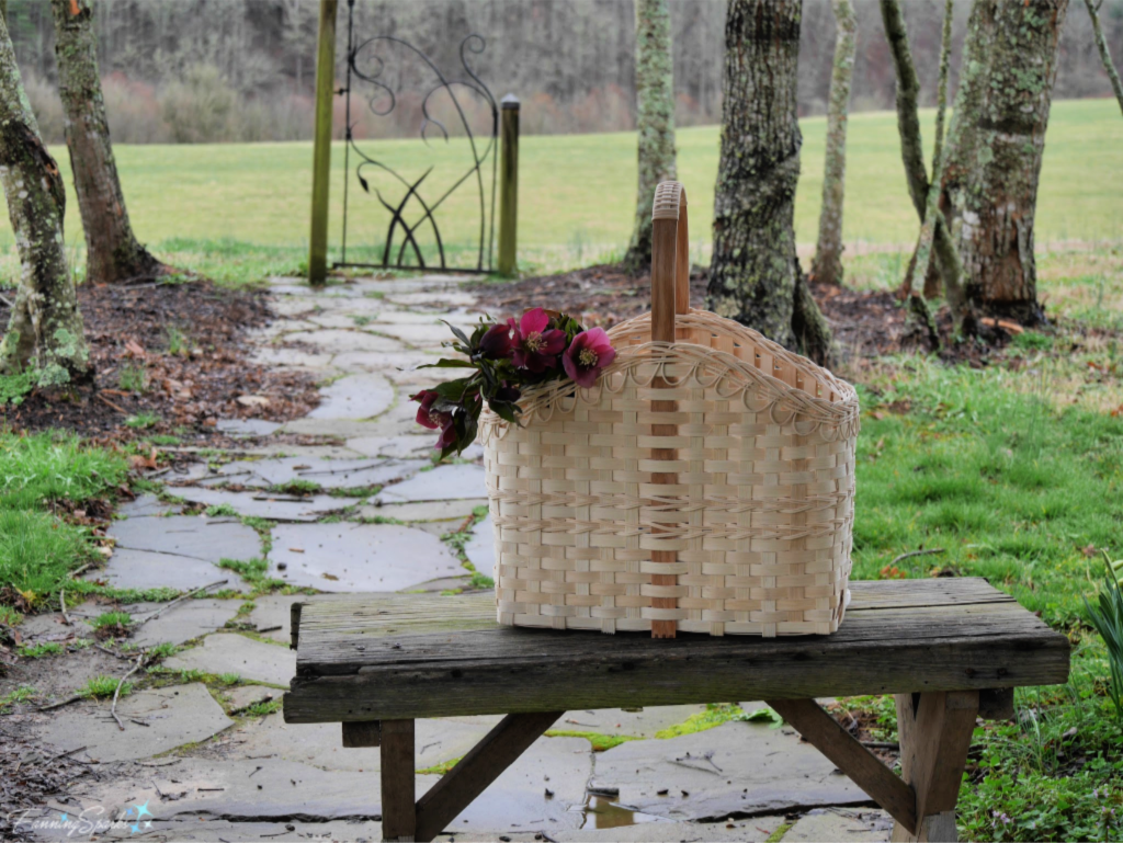 My Market Basket in the Vegetable Gardens at the John C Campbell Folk School.   @FanningSparks