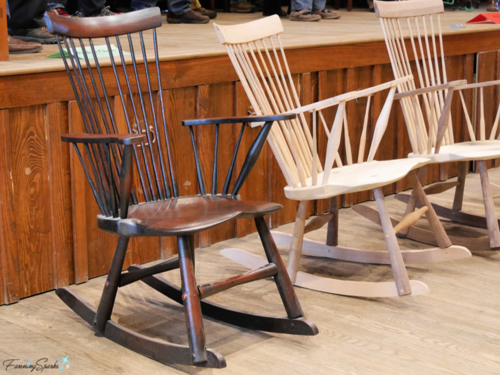 Windsor Rocking Chairs at John C Campbell Folk School.   @FanningSparks