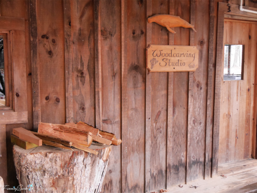 Entrance to Woodcarving Studio at John C Campbell Folk School.   @FanningSparks