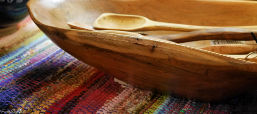 Wooden Bowl in Craft Shop at John C Campbell Folk School. @FanningSparks