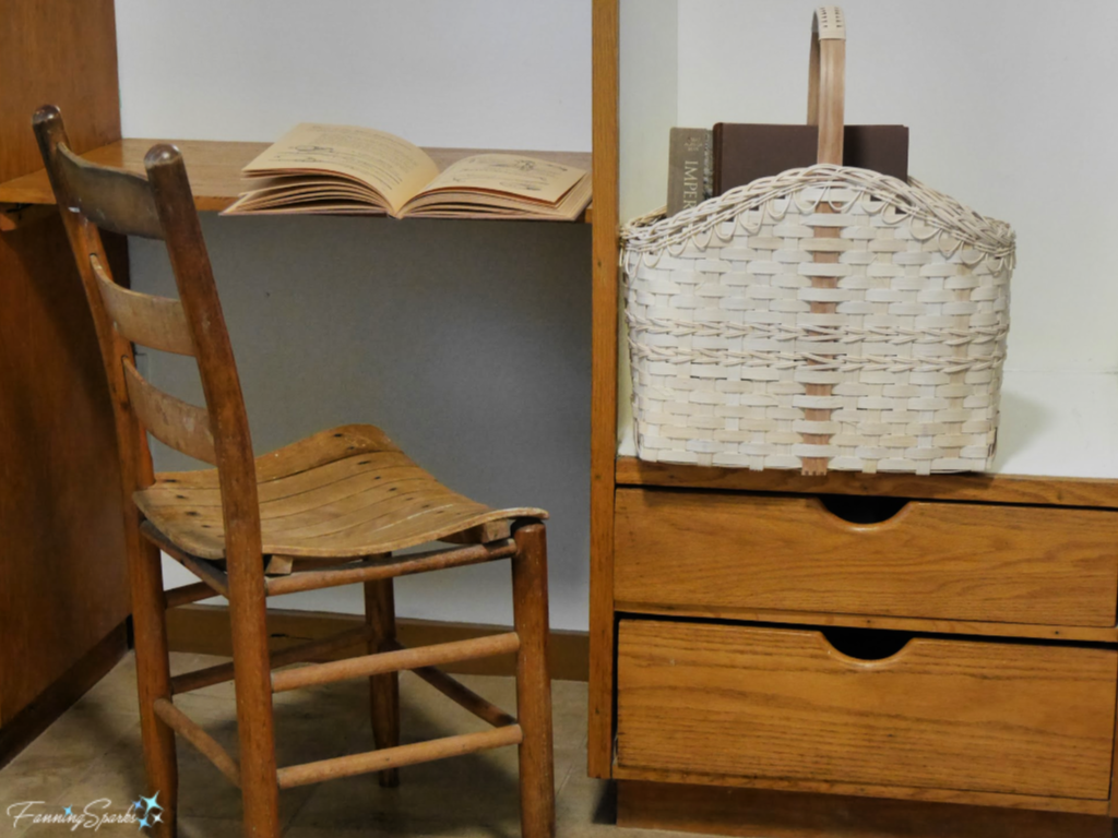 Desk in Room at Bidstrup House at John C Campbell Folk School.   @FanningSparks