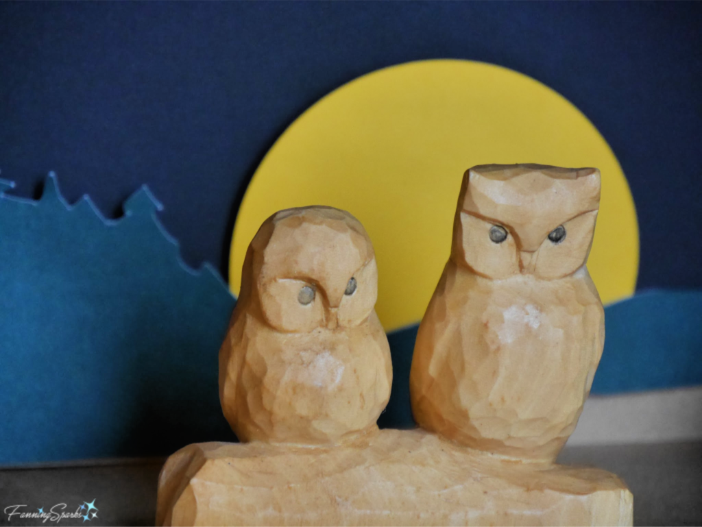 Owls Carving by Sue McClure of the Brasstown Carvers. @FanningSparks