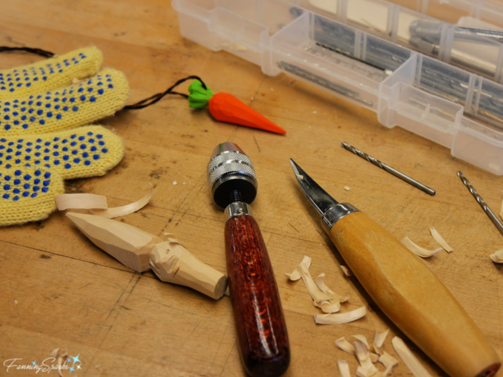 My Woodcarving of a Carrot in Progress. @FanningSparks