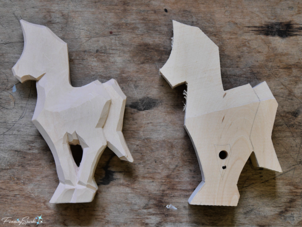 A Go By Model and Carving Blank for a Horse.   @FanningSparks