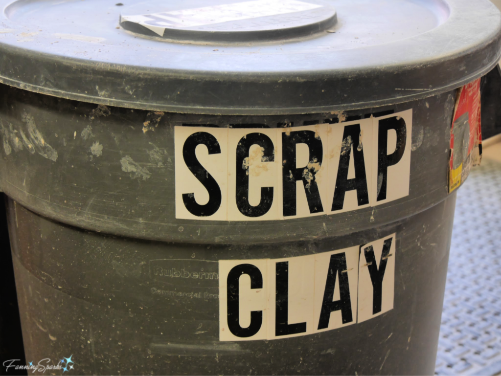 Scrap Clay Bucket for Abandoned Pieces.   @FanningSparks