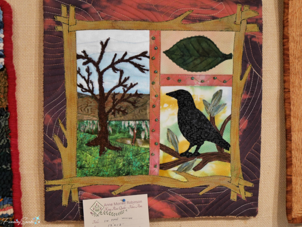 In the Woods Quilted Panel by Anne Morrell Robinson. @FanningSparks