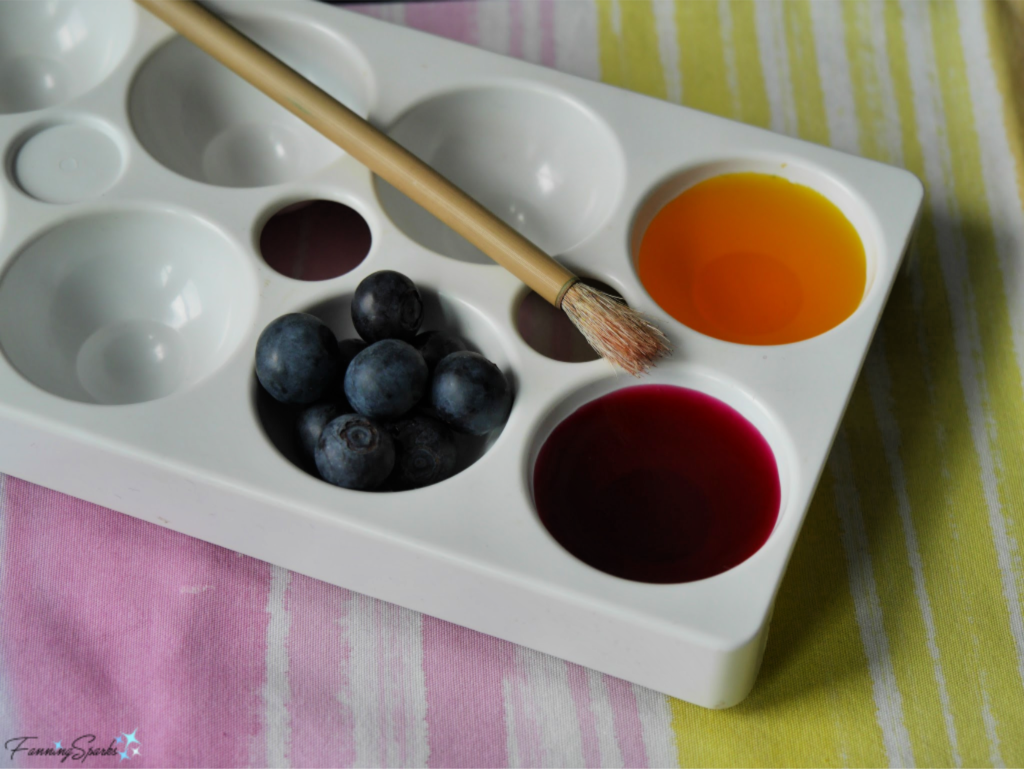 Blueberries as Blue Paint... that's zany!   @FanningSparks