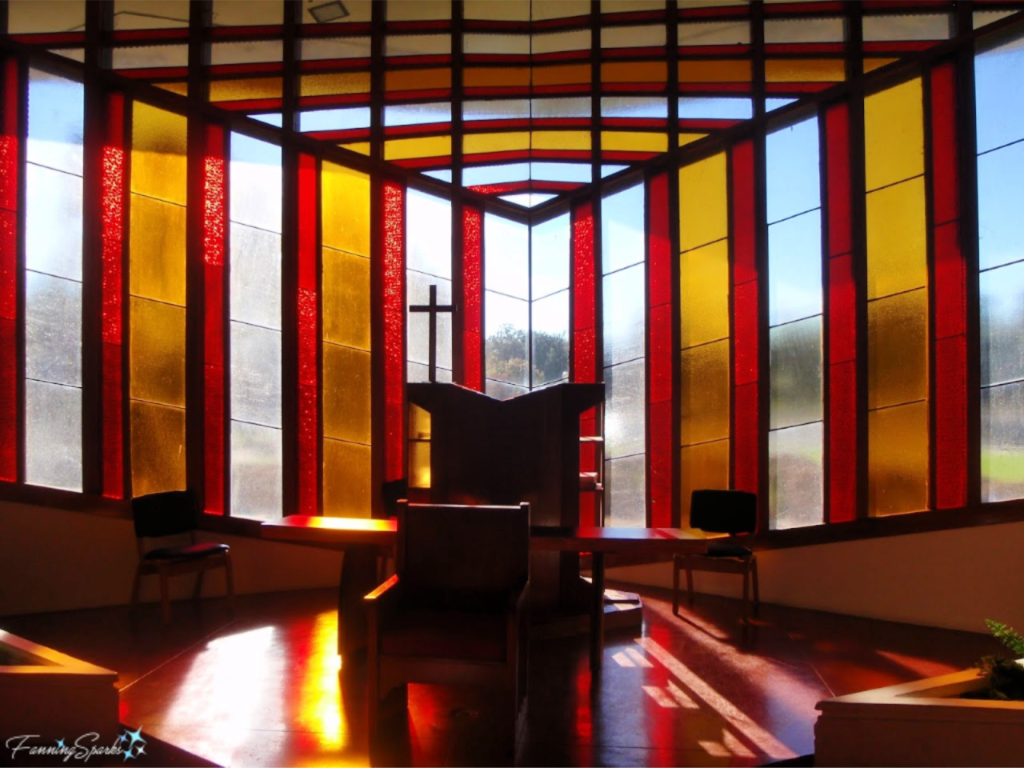 Annie Pfieffer Chapel at Florida Southern College in Lakeland Florida by Frank Lloyd Wright.   @FanningSparks