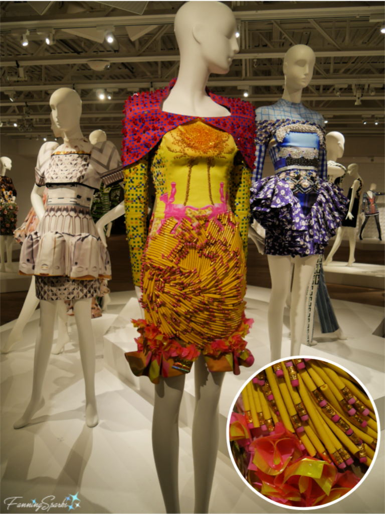 Ordinary Objects Collection Dress with Pencils by Mary Katrantzou.   @FanningSparks