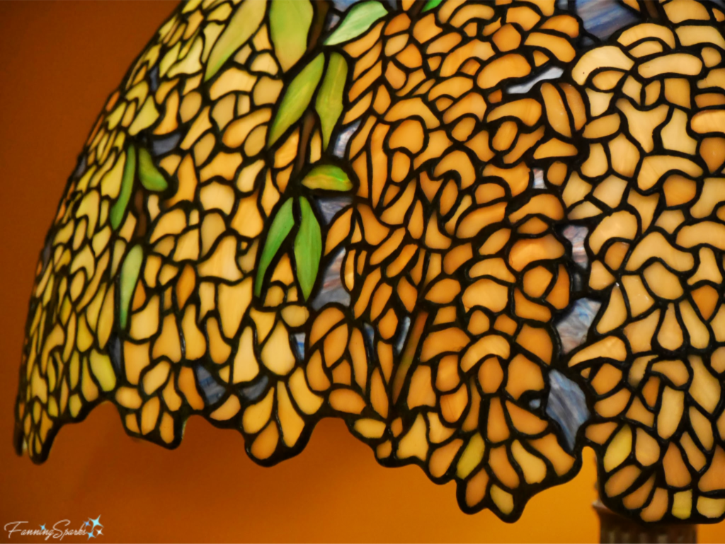 Tiffany Stained Glass Lamp: Laburnum Designed by Clara Driscoll.   @FanningSparks