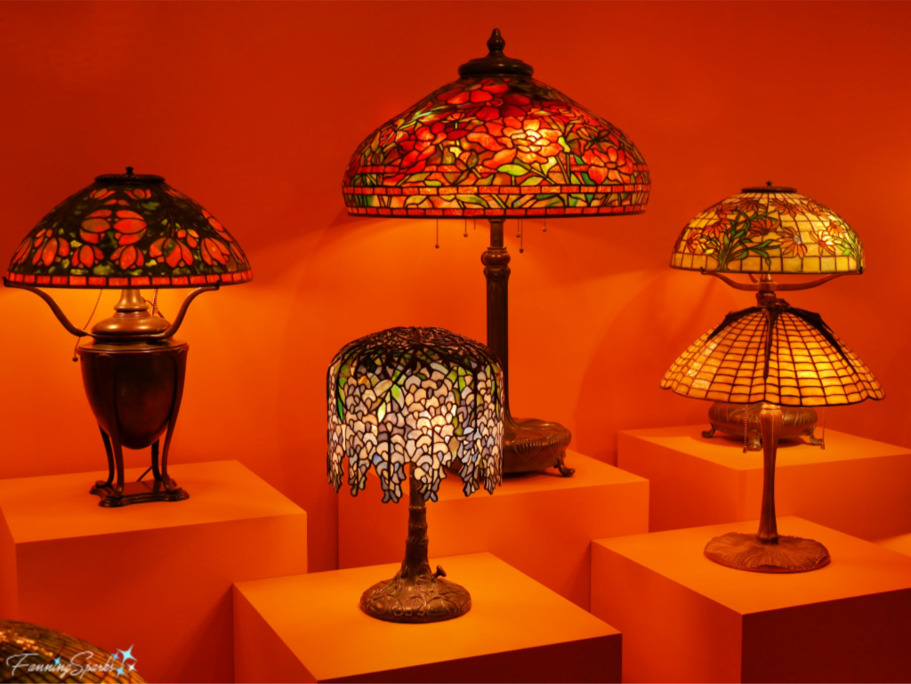 Tiffany Stained Glass Lamps on Display at Morse Museum.   @FanningSparks