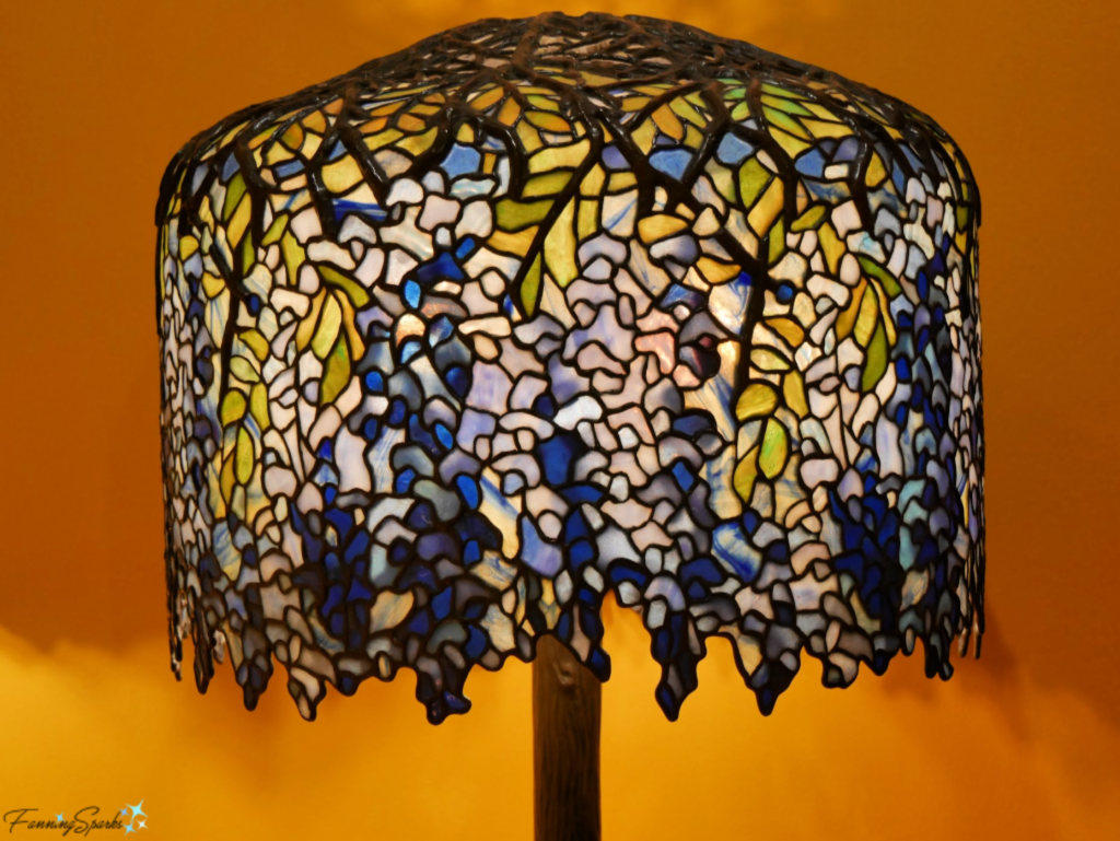 Tiffany Stained Glass Lamp: Wisteria Designed by Clara Driscoll. @FanningSparks