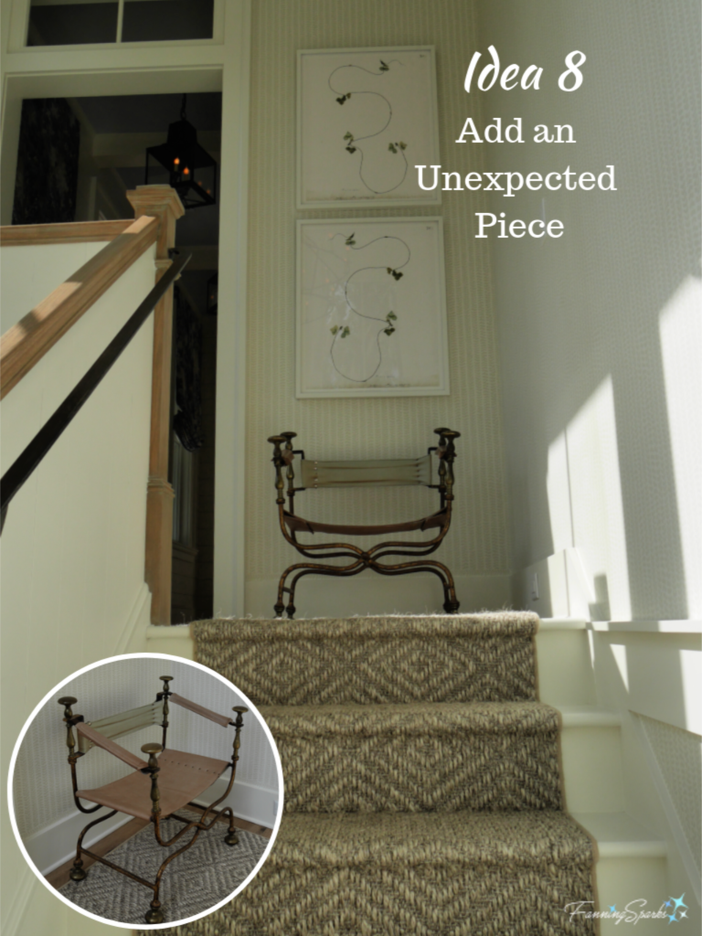 Idea 8 from the Southern Living Idea House - Add an Unexpected Piece. @FanningSparks