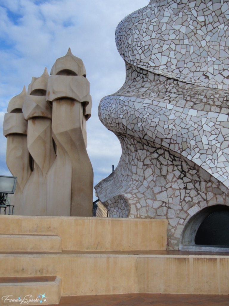 Casa Mila Rooftop Trencadis.   @FanningSparks