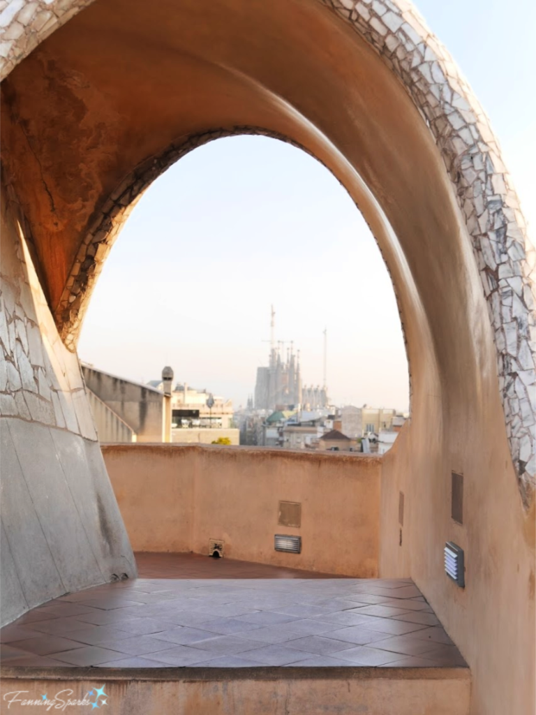 Casa Mila Rooftop View of Sagrada Família.   @FanningSparks