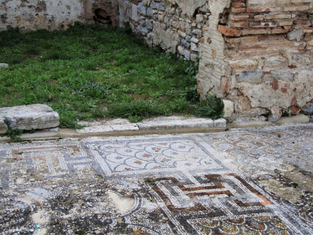 Ancient Mosaic Floors at Ruins of Ephesus in Turkey. @FanningSparks