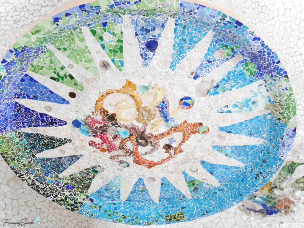 Park Guell Hypostyle Room Ceiling Medallion.   @FanningSparks