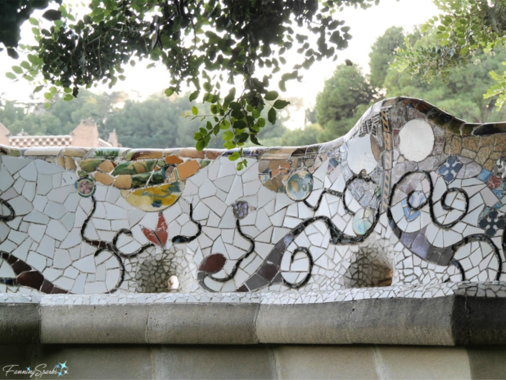 Park Guell Serpentine Bench Back Side.   @FanningSparks