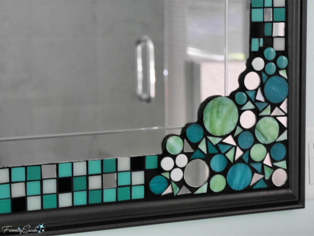 Custom Made Mosaic Mirror for Master Bath by FanningSparks.   @FanningSparks