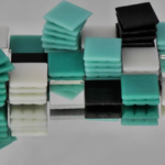 Stacks of Kaleidoscope Vitreous Glass Tiles. @FanningSparks