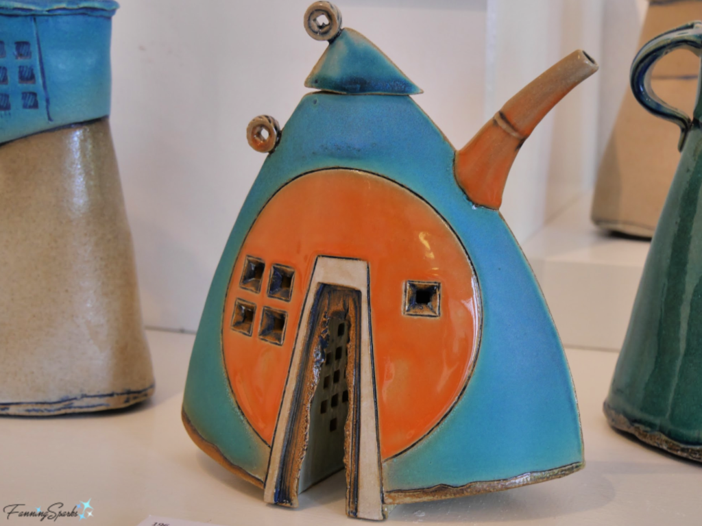 Blue House Teapot by Glenn Dair.   @FanningSparks