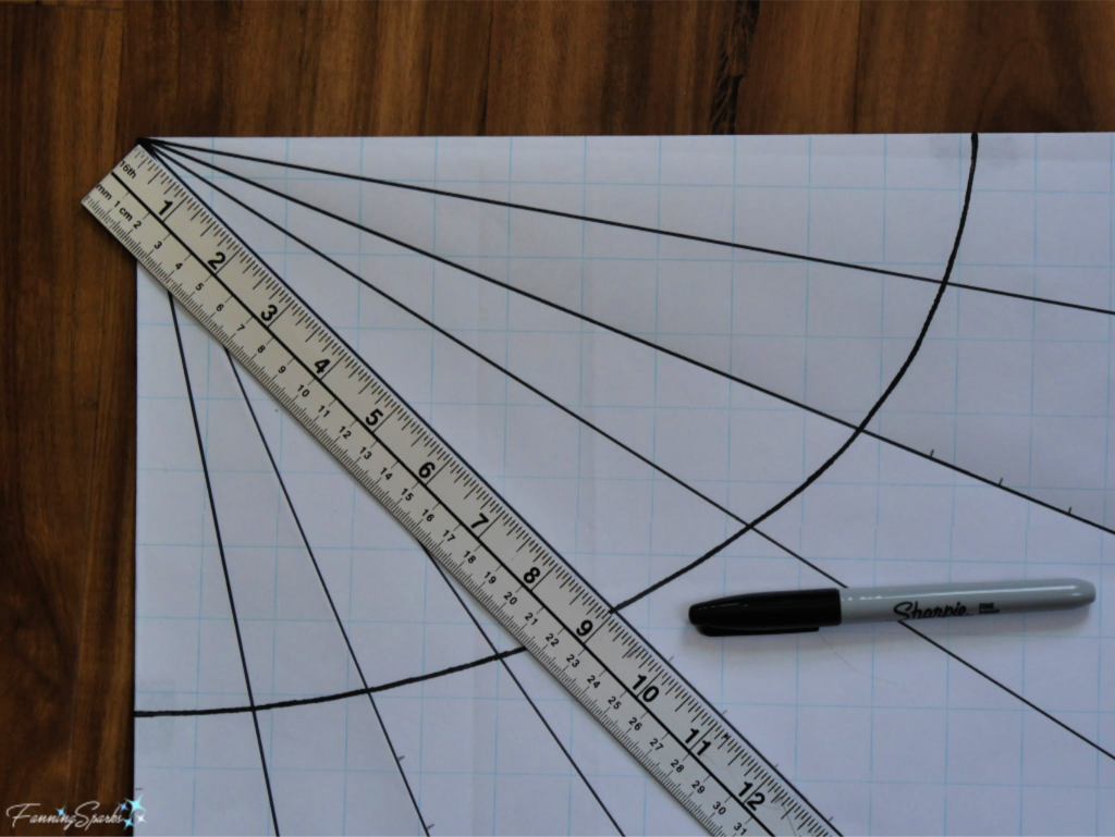 Making Pattern - Dividing Into Slices.   @FanningSparks