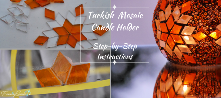 Diy Turkish Mosaic Candle Holder Tutorial Fanningsparks