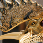 Cockerel Diadem by René Lalique. Viewed at Calouste Gulbenkian Museum in Lisbon. @FanningSparks