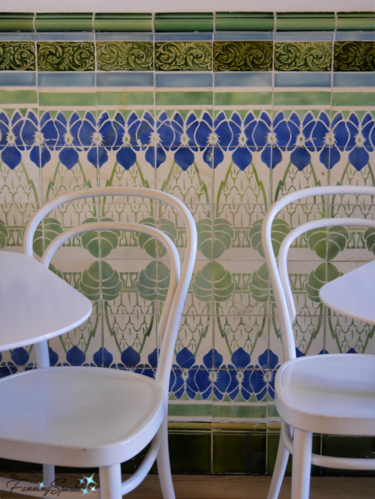 Portuguese Tiles/ Azulejos in Art Nouveau Style in Aveiro.   @FanningSparks