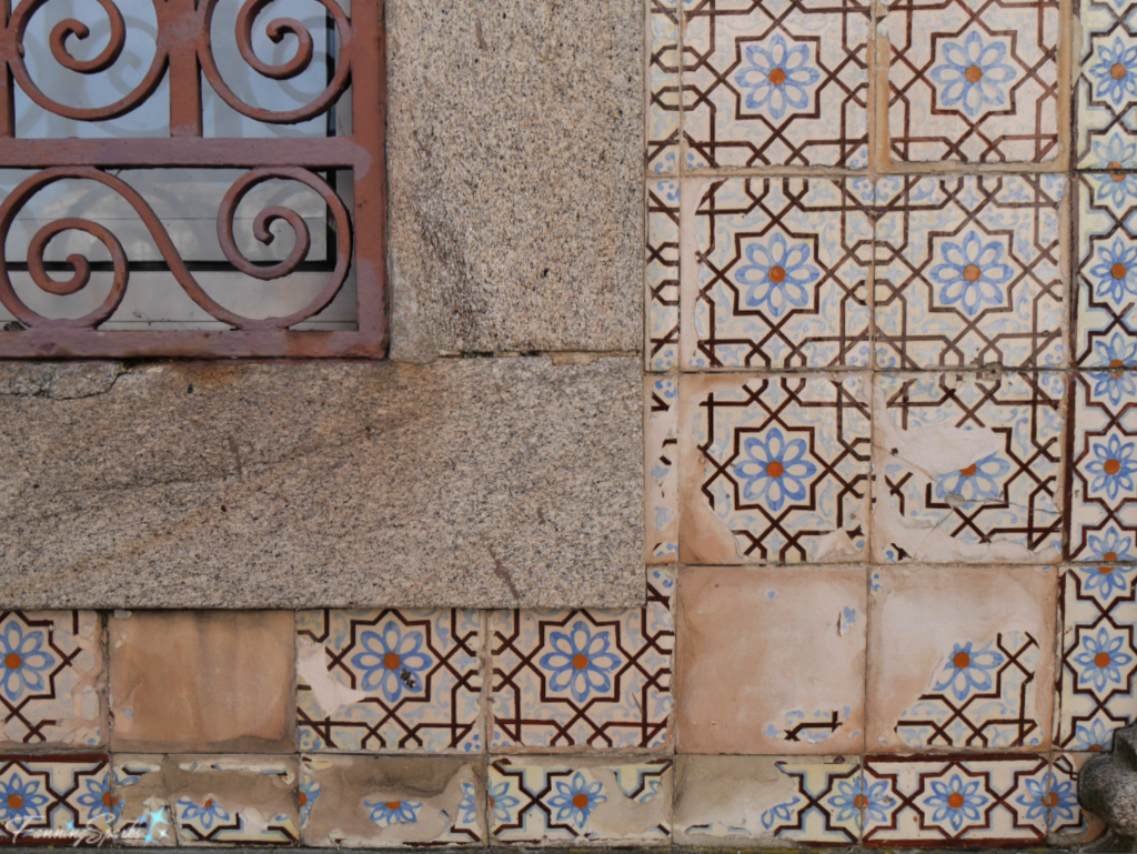 Portuguese Tiles/ Azulejos on a Home in Ovar. @FanningSparks