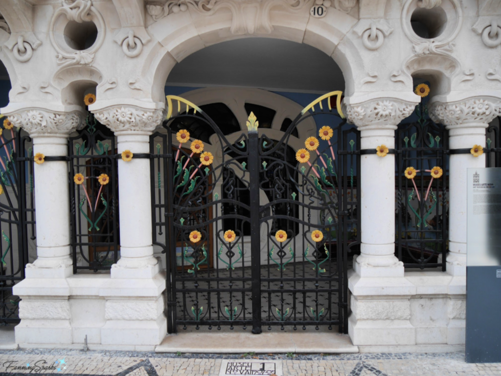 Beautiful Wrought Iron Gate at Art Nouveau Museum in Aveiro Portugal.   @FanningSparks